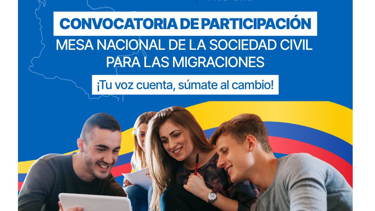 El Consulado de Colombia en Nueva Loja invita a participar en la convocatoria de la Mesa Nacional de la Sociedad Civil para las Migraciones