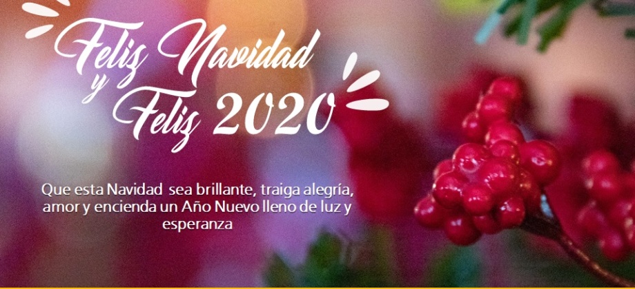 El Consulado de Colombia en Nueva Loja les desea feliz Navidad y feliz 2020