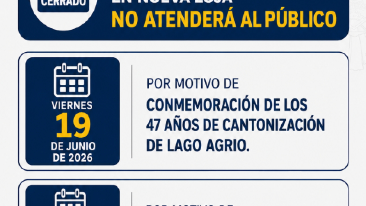 Suspensión temporal de atención al público