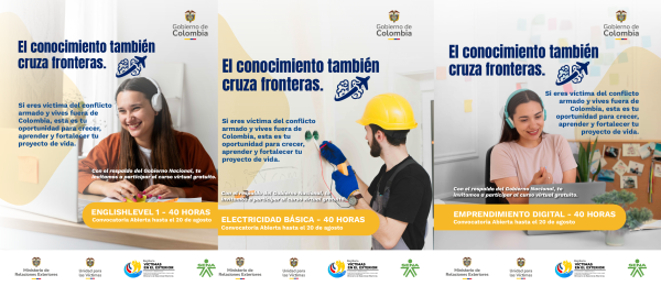 El Consulado de Colombia invita a las víctimas del conflicto armado a participar en los cursos virtuales que el SENA está ofreciendo para colombianos en el exterior